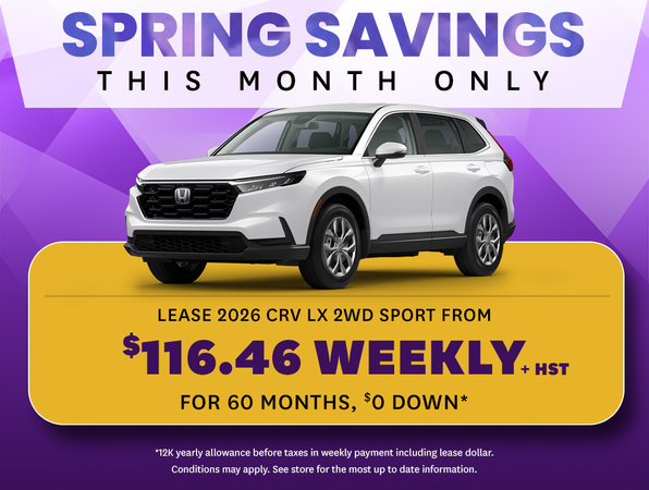 Spring Savings On CRV LX 2WD Sport