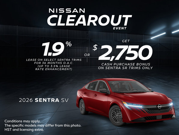 2026 Nissan Sentra - Lease Offer
