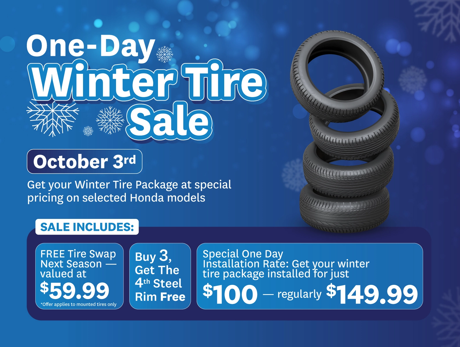 Massive One Day Tire Sale