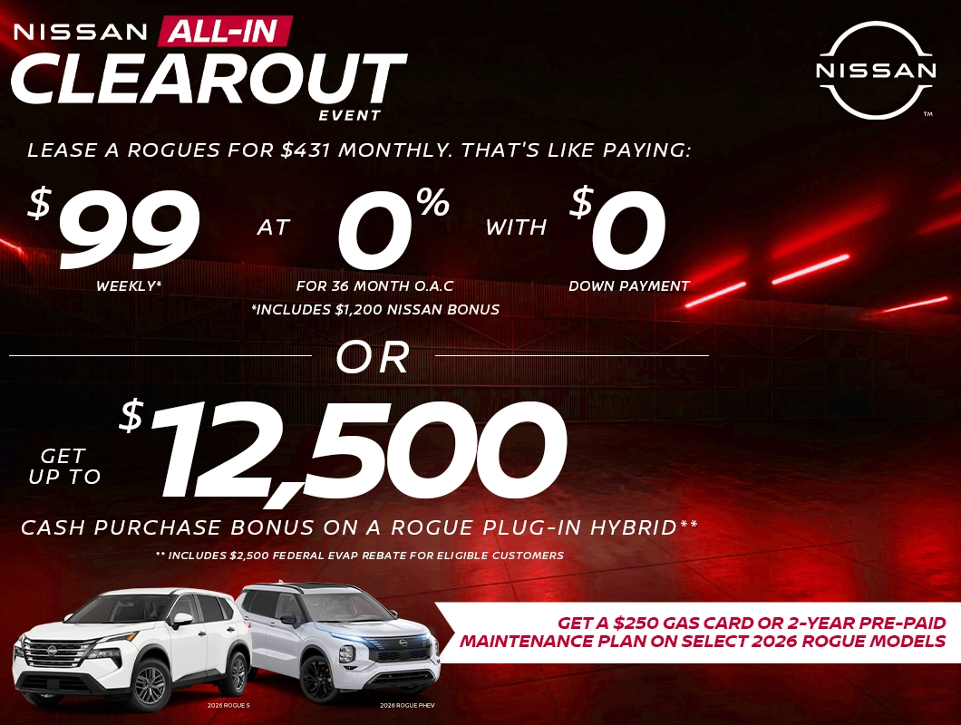Nissan All-In Clearout Event