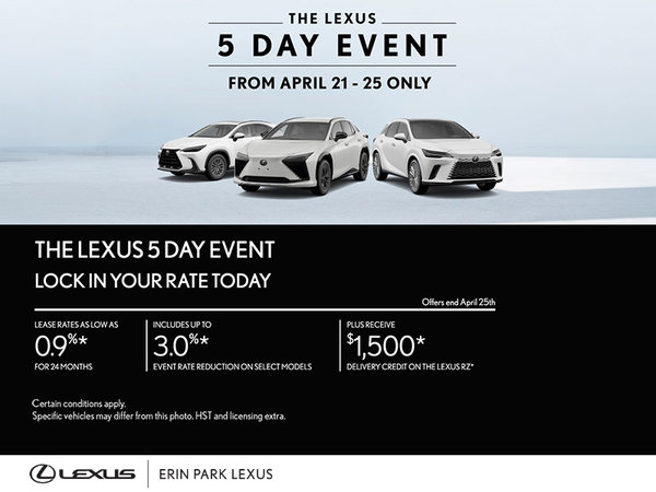 The Lexus 5 Day Event