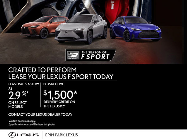 The season of F SPORT