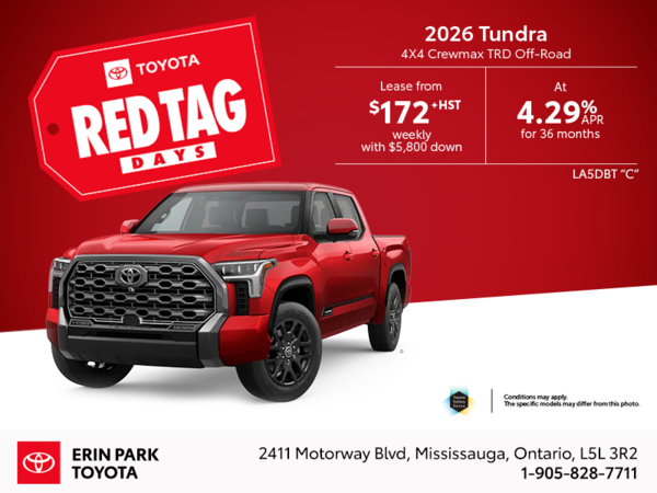2026 Tundra CrewMax TRD