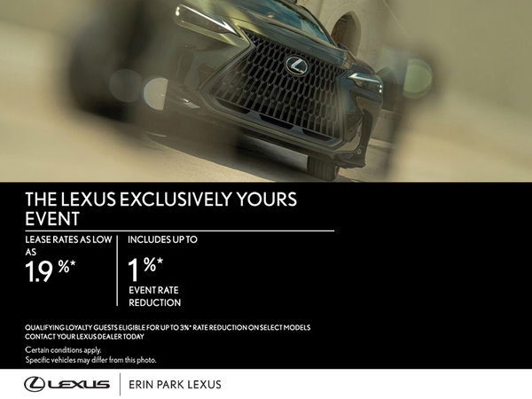 The Lexus Exclusively yours event