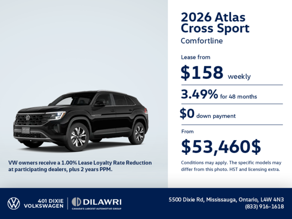 Get the 2026 Volkswagen Atlas Cross Sport