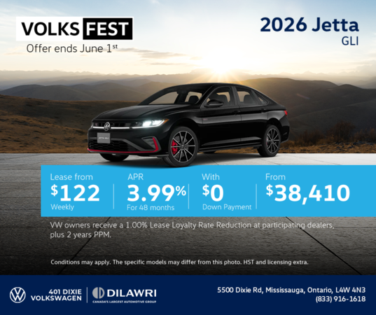 Get the 2026 Volkswagen Jetta GLI