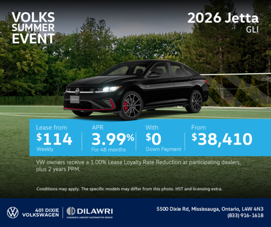 Get the 2026 Volkswagen Jetta GLI
