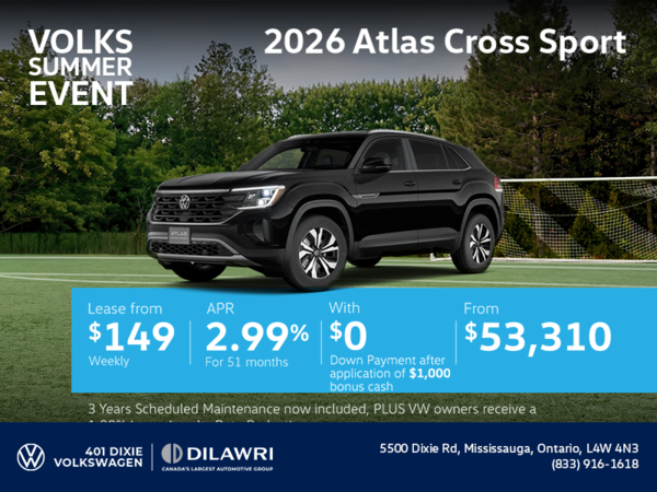 2026 Volkswagen Atlas Cross Sport