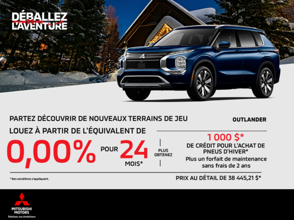 Procurez-vous le Mitsubishi Outlander 2025