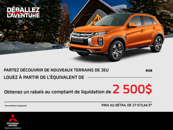 Procurez-vous le Mitsubishi Rvr 2025