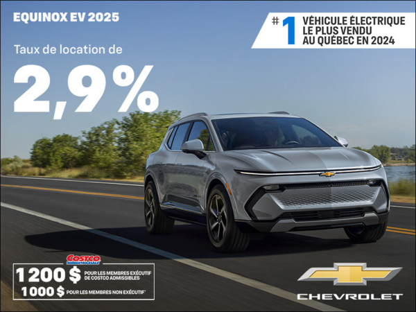 Procurez-vous le Chevrolet Equinox EV 2025