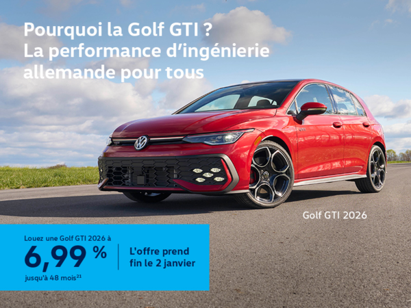 Procurez-vous la Volkswagen Golf Gti 2026