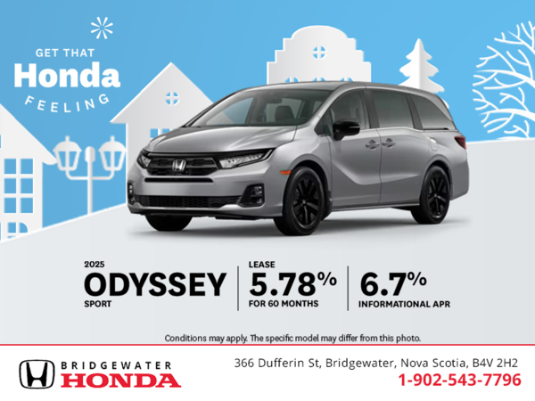 Get the 2025 Honda Odyssey! 