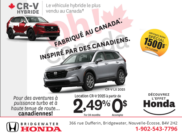 Obtenez le Honda CR-V 2025 !