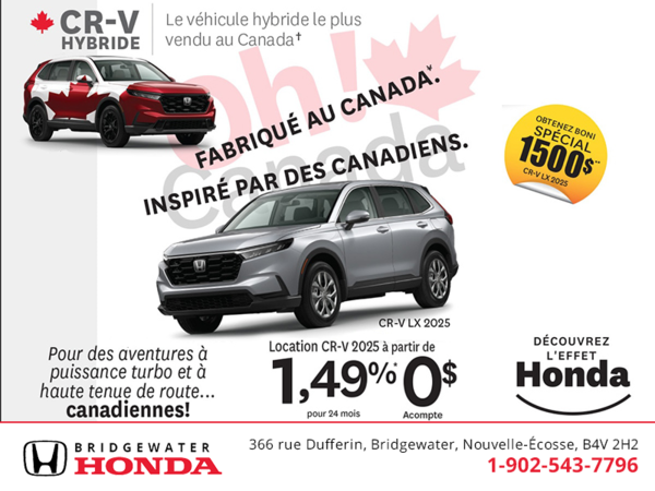 Obtenez le Honda CR-V 2025 !