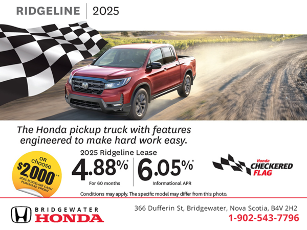 Get the 2025 Honda Ridgeline! 