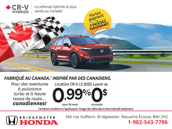 Obtenez le Honda CR-V 2025 !