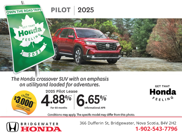 Get the 2025 Honda Pilot! 