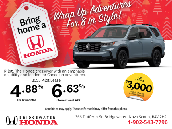 Get the 2025 Honda Pilot! 