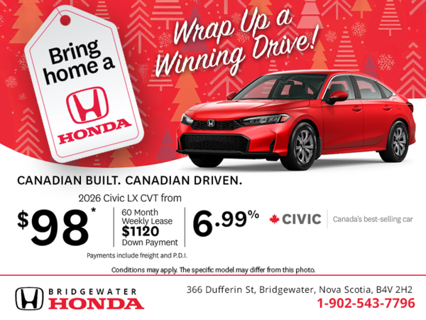 Get the 2026 Honda Civic!
