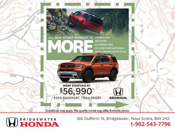 Get the 2026 Honda Passport!
