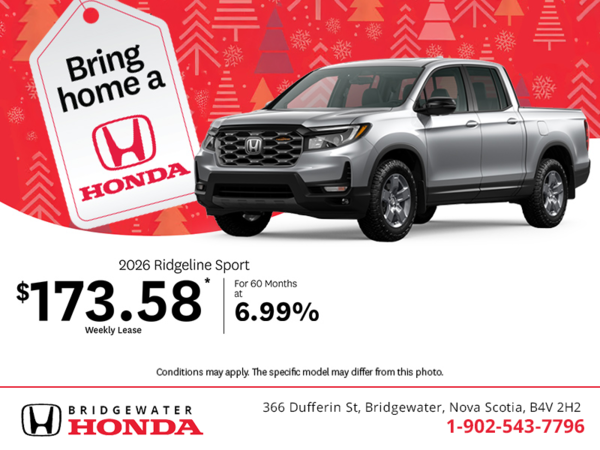 Get the 2026 Honda Ridgeline! 