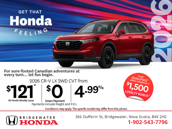 Get the 2026 Honda CR-V! 