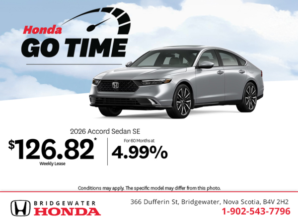 Get the 2026 Honda Accord! 