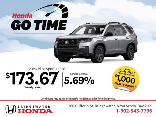 Get the 2026 Honda Pilot! 