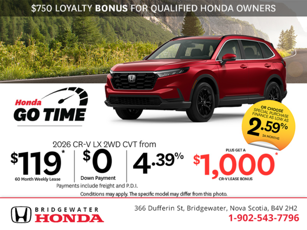 Get the 2026 Honda CR-V! 