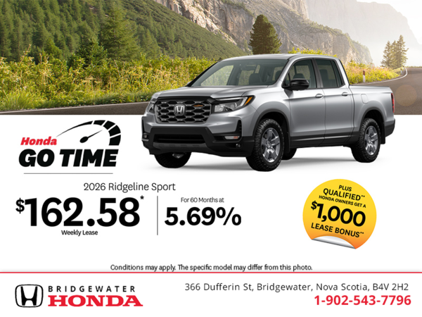 Get the 2026 Honda Ridgeline! 