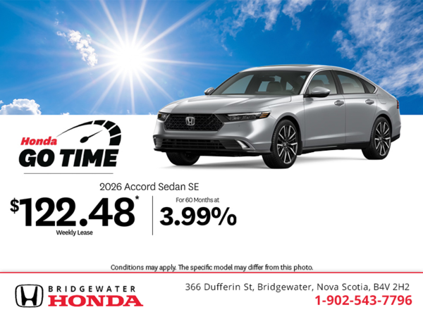 Get the 2026 Honda Accord! 