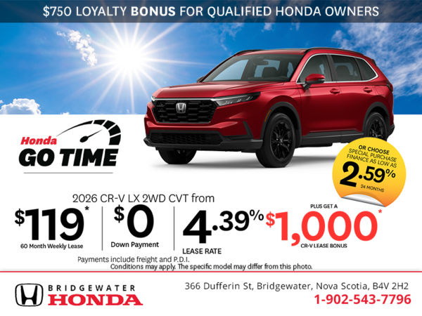 Get the 2026 Honda CR-V! 