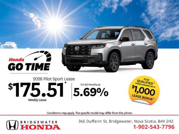 Get the 2026 Honda Pilot! 