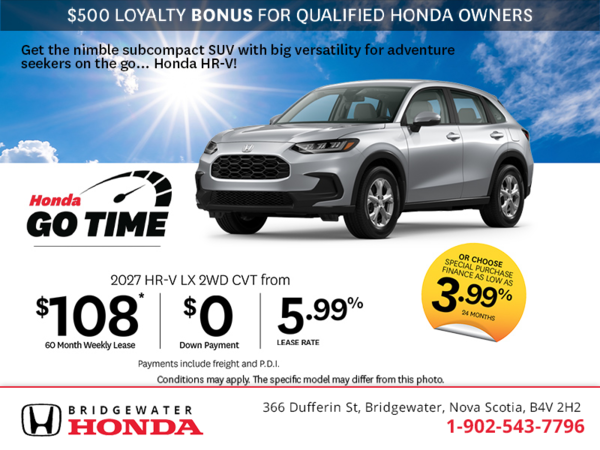 Get the 2027 Honda HR-V!