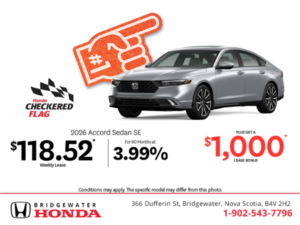 Get the 2026 Honda Accord! 