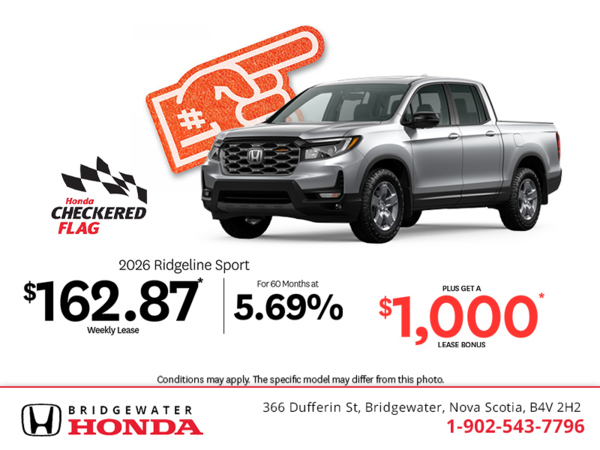 Get the 2026 Honda Ridgeline! 