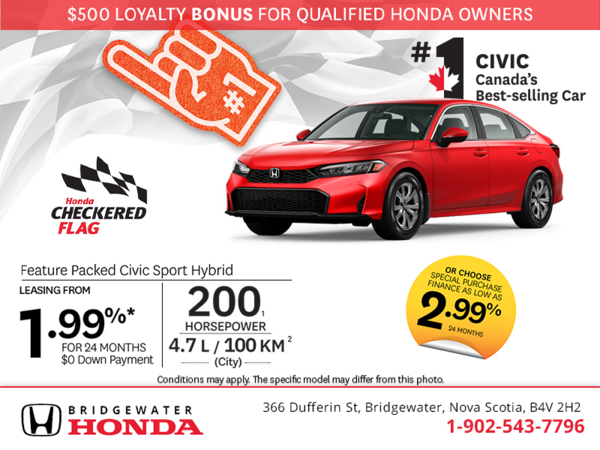 Get the 2026 Honda Civic Sport Hybrid! 
