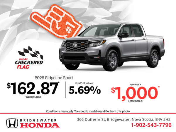 Get the 2026 Honda Ridgeline! 