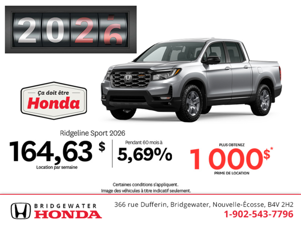 Honda Ridgeline 2026