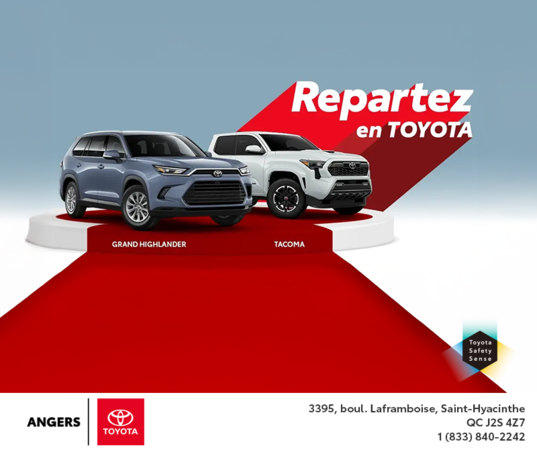 Repartez en Toyota!
