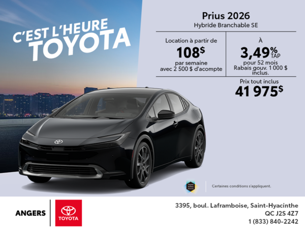 Toyota Prius Plug-In Hybrid 2026