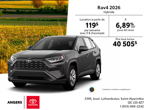 Toyota RAV4 Hybride 2025