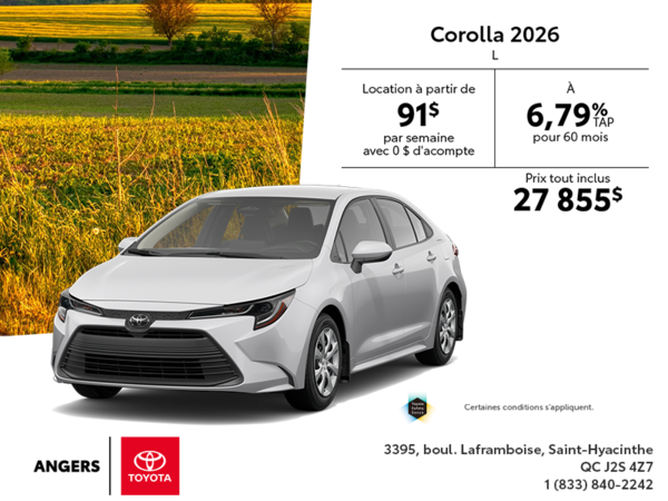 Toyota Corolla 2026