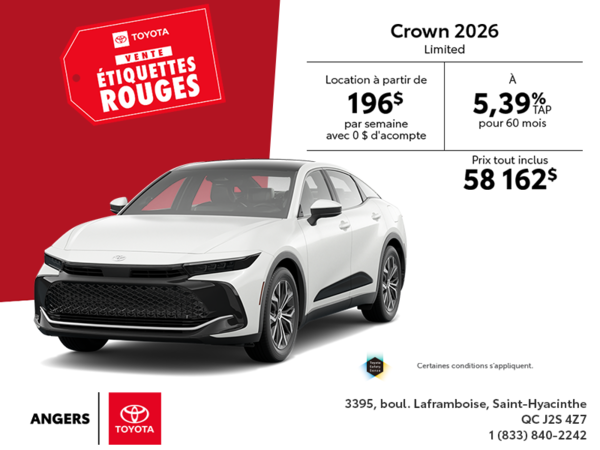 Toyota Crown Limited Hybride 2026