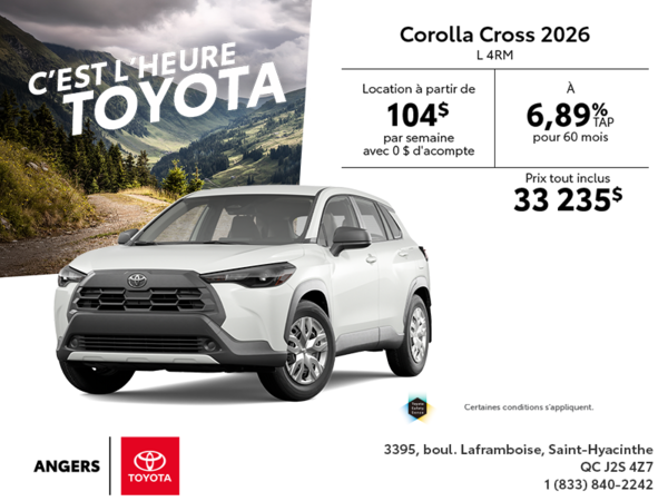 Toyota Corolla Cross 2026