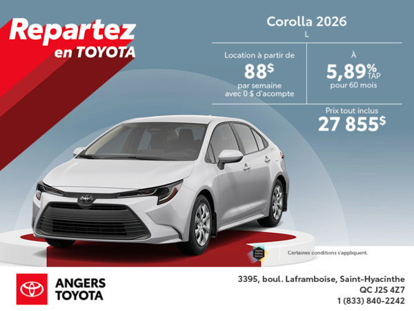 Toyota Corolla 2026