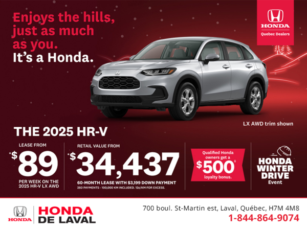 Get the 2025 Honda HR-V!