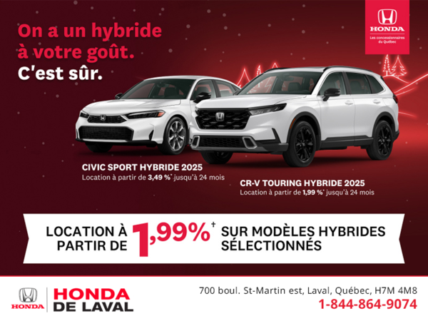 L'événement mensuel Honda !