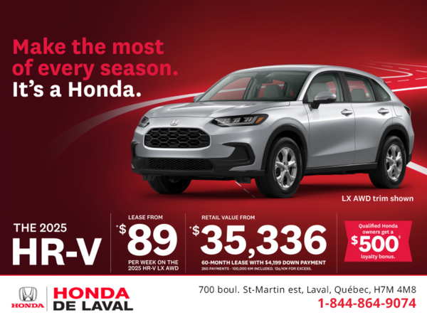 Get the 2025 Honda HR-V!